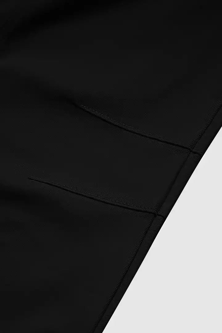 Mirae - Broek met effen stikdetails en middelhoge taille