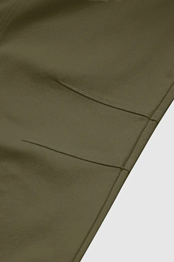 Mirae - Broek met effen stikdetails en middelhoge taille