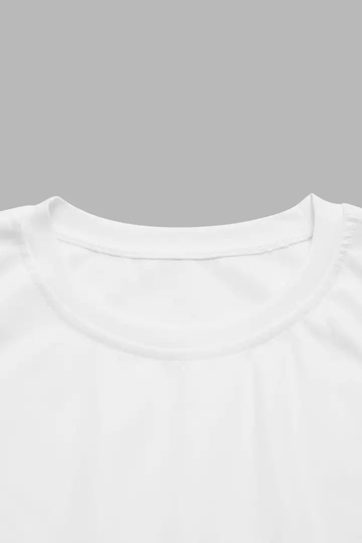 Tanktop met ronde hals en korte mouwen