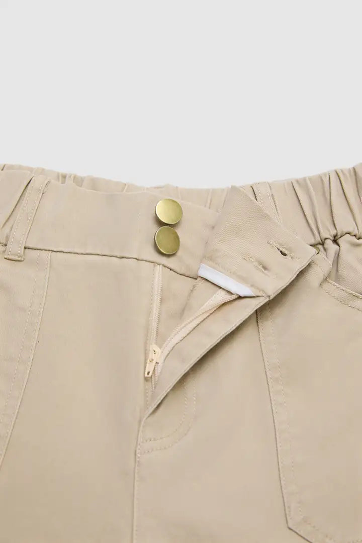 Myra - Effen korte broek met zakken