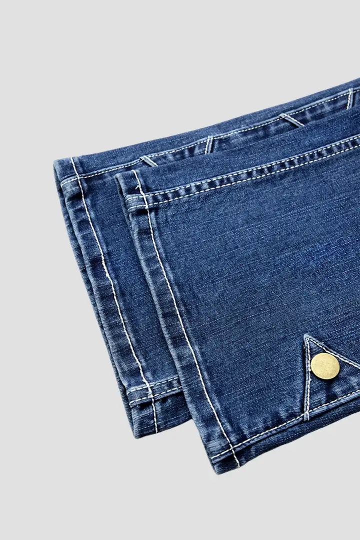 Aria - Wasbare broek met knoopsluiting aan de zijkant