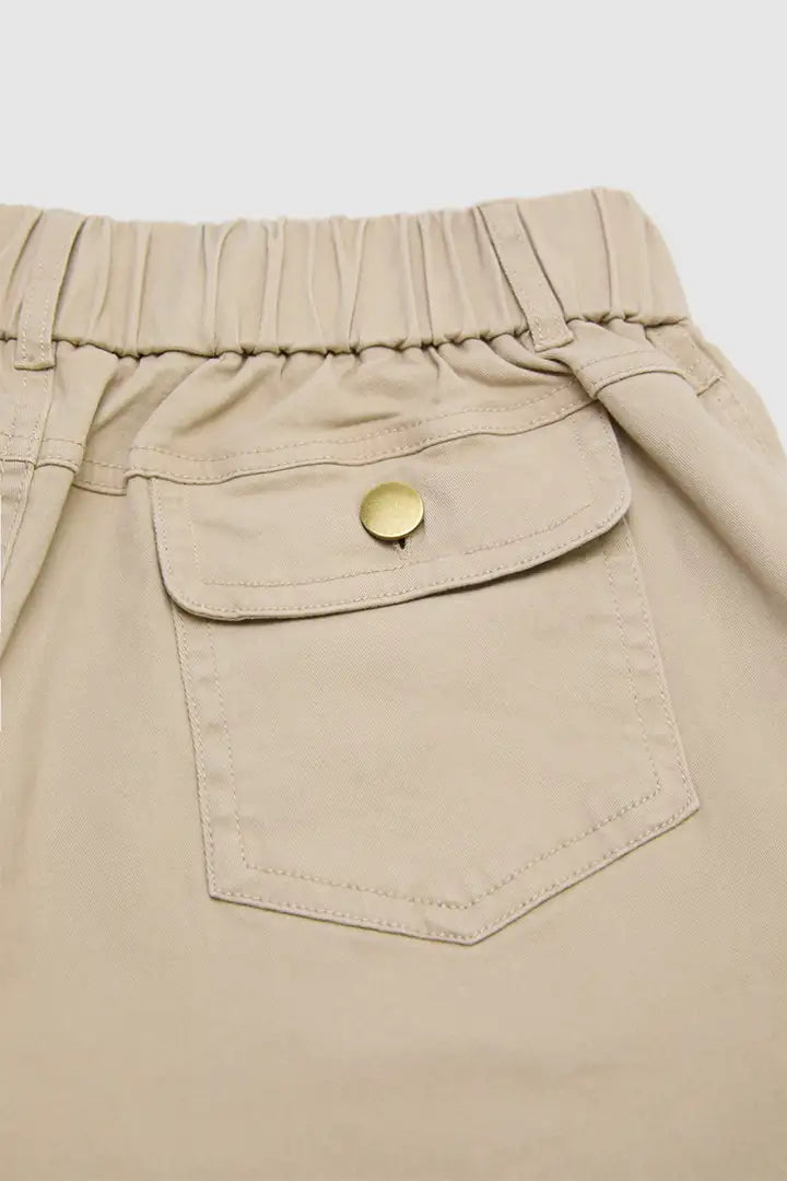 Myra - Effen korte broek met zakken