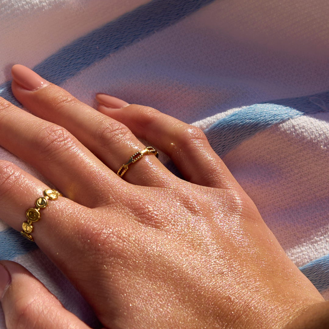 Ring met fijne schakels