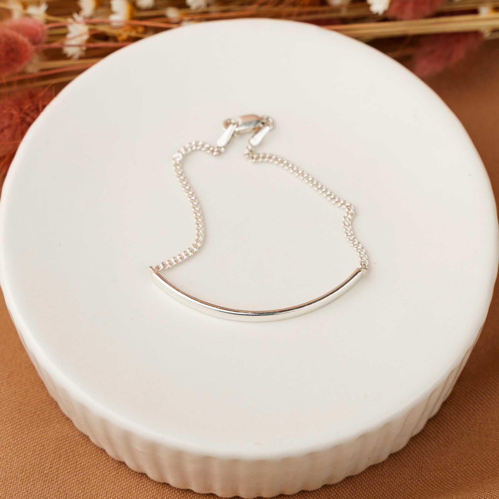 Glanzende ringarmband