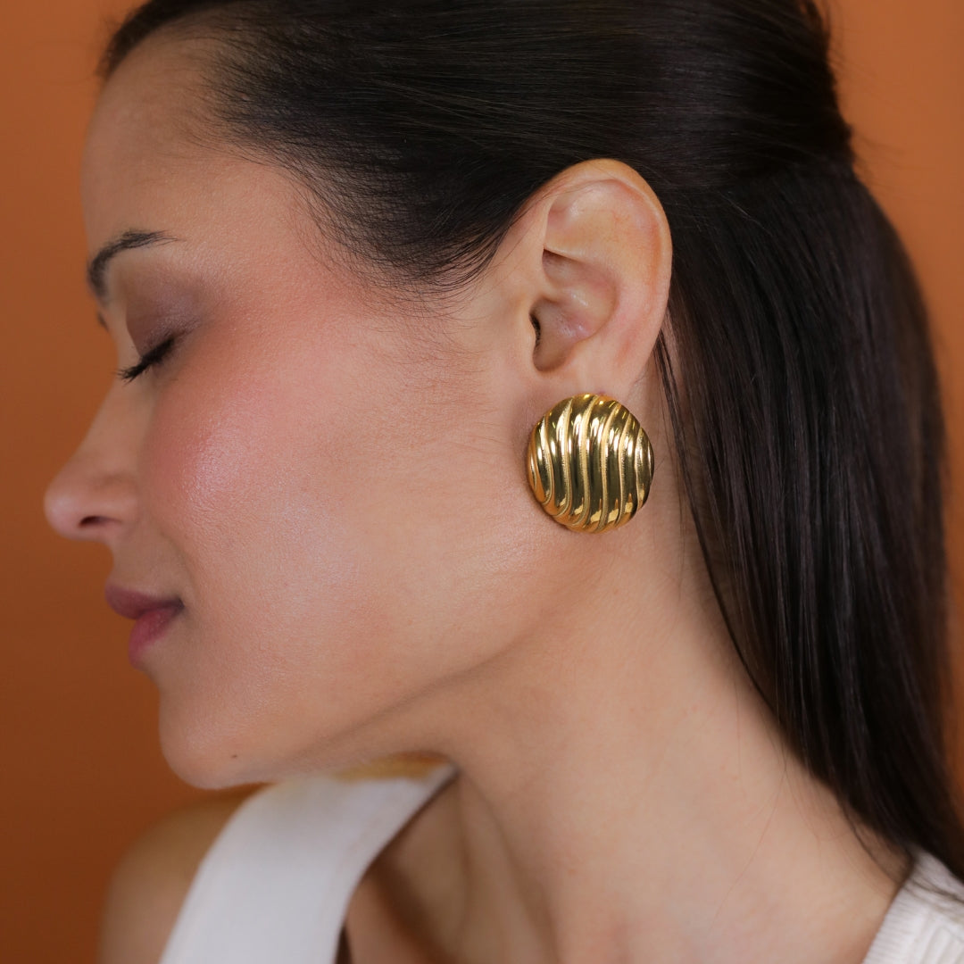 Oorbellen Golden Wave