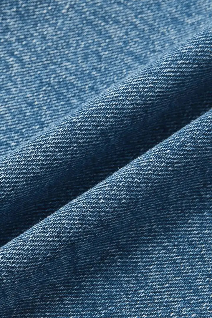Elira - Gewassen broek met rafelige zoom