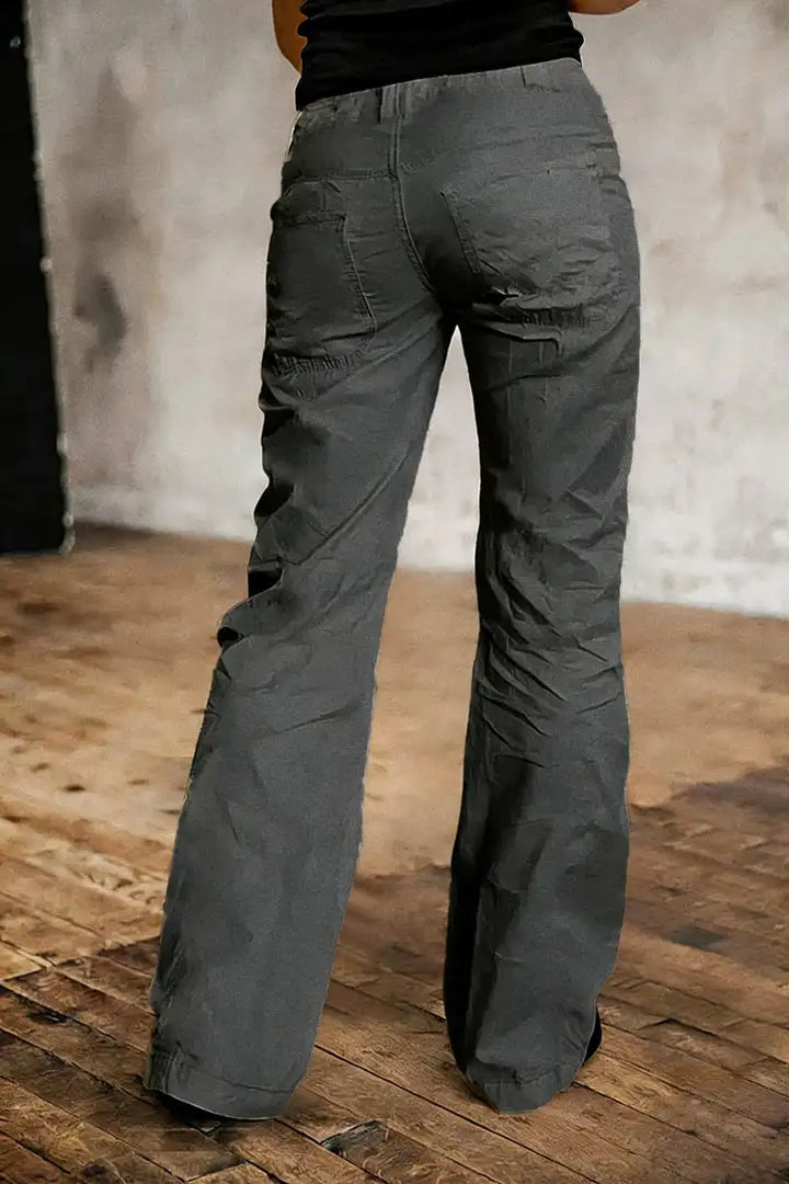 Nina - broek met rechte pijpen en effen naad