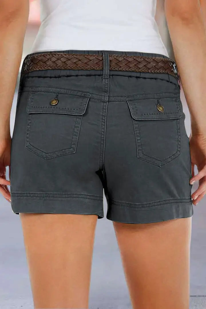 Myra - Effen korte broek met zakken