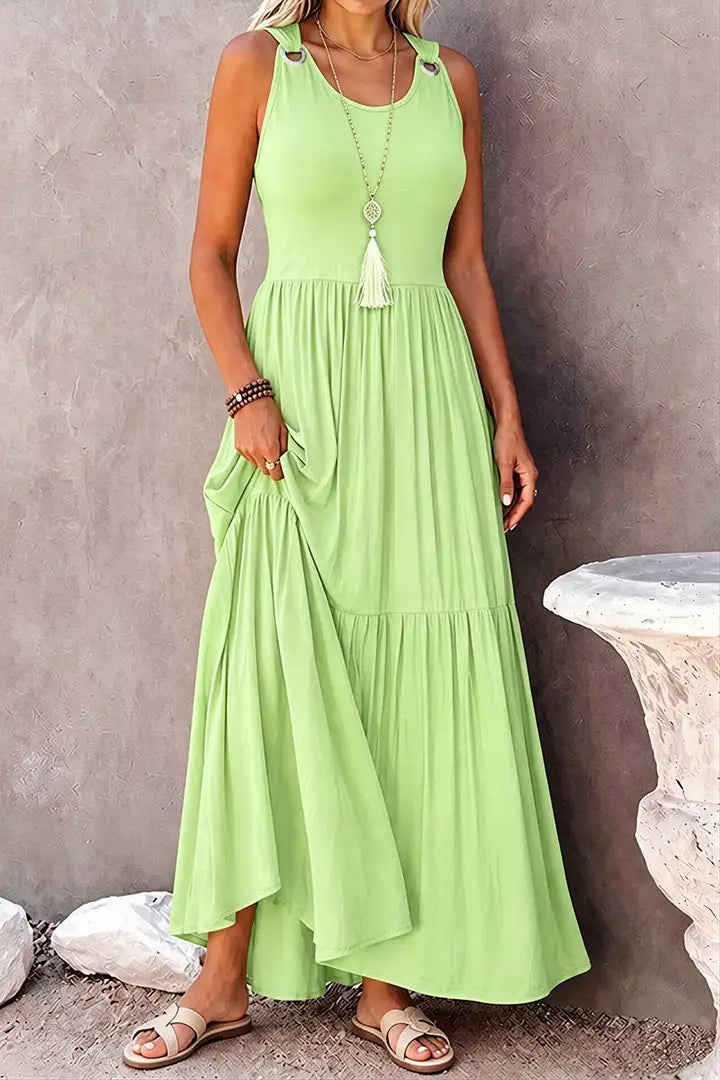Tankjurk met effen ringdetails