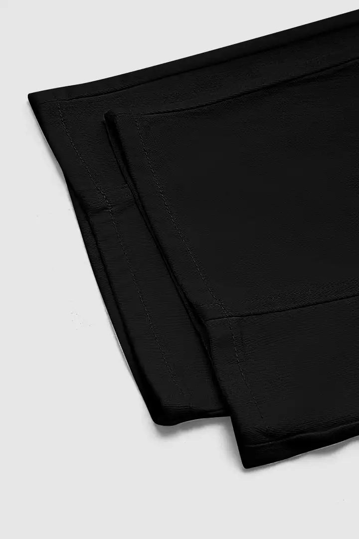 Mirae - Broek met effen stikdetails en middelhoge taille