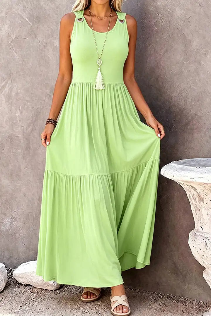 Tankjurk met effen ringdetails