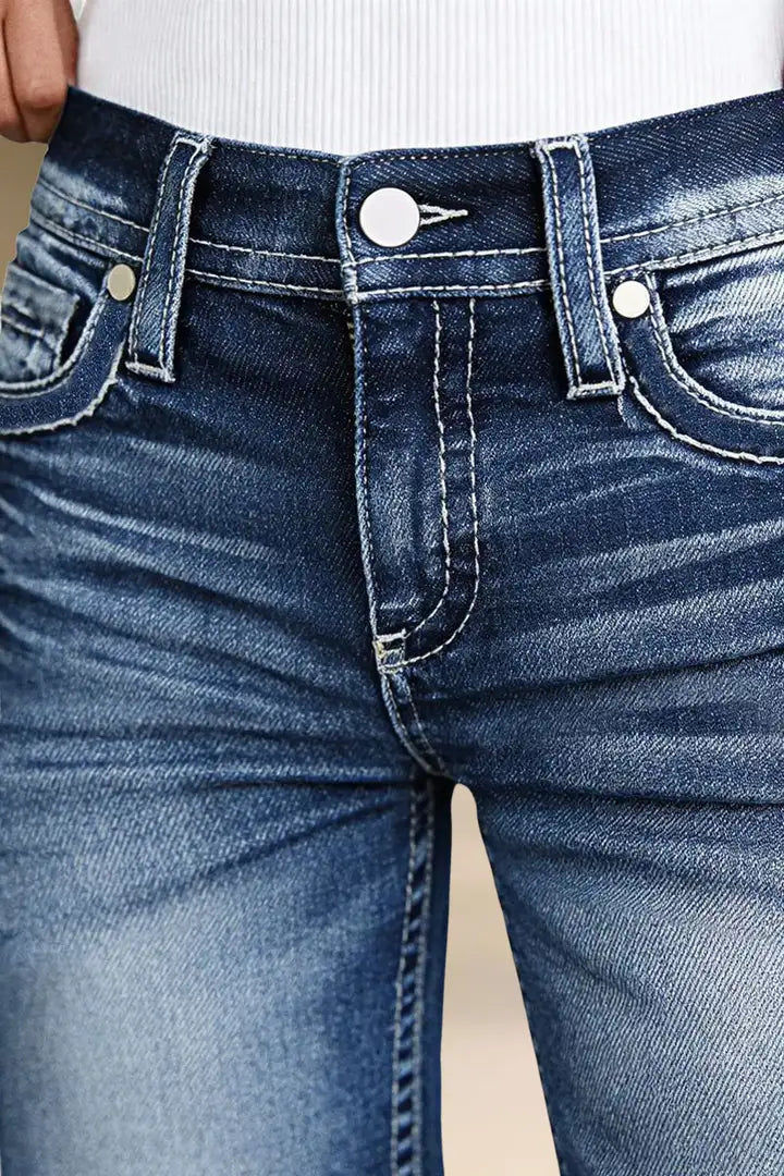 Vira - Capri broek met sterrenborduurwerk