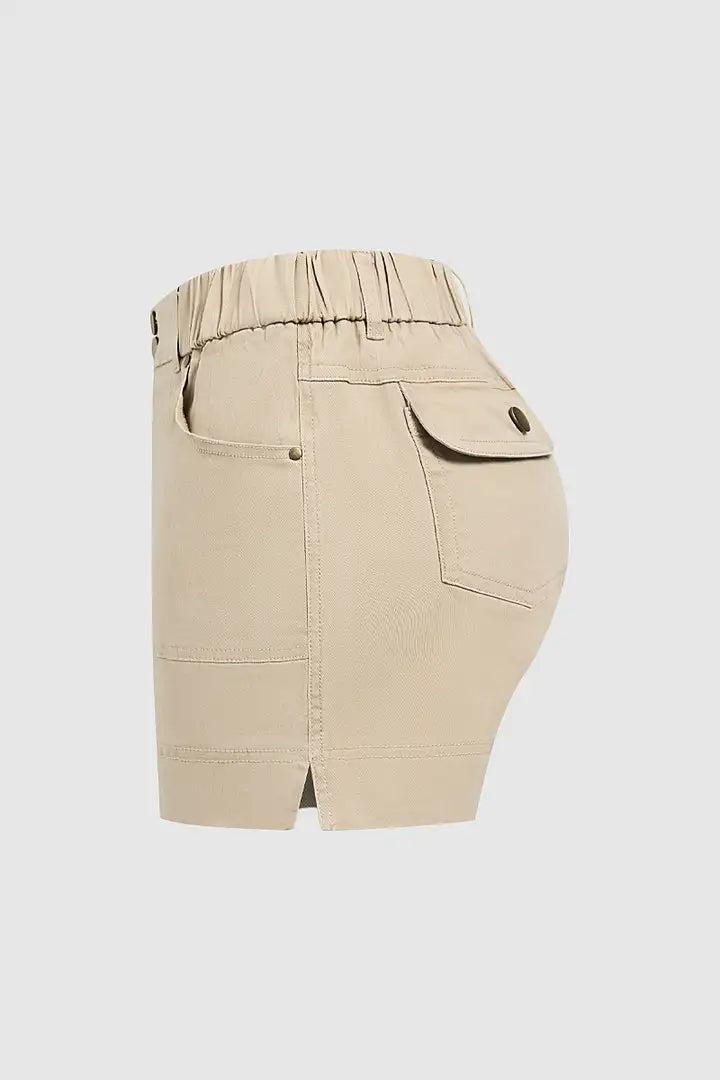 Myra - Effen korte broek met zakken