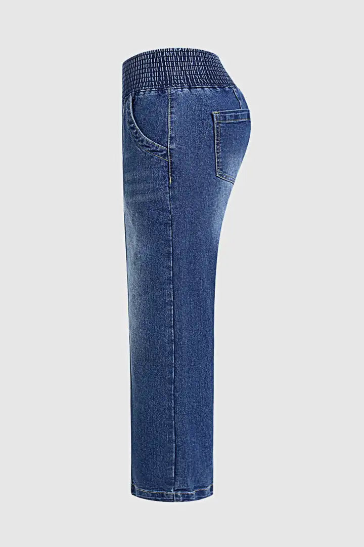 Yara - Wasbare, elastische crop broek