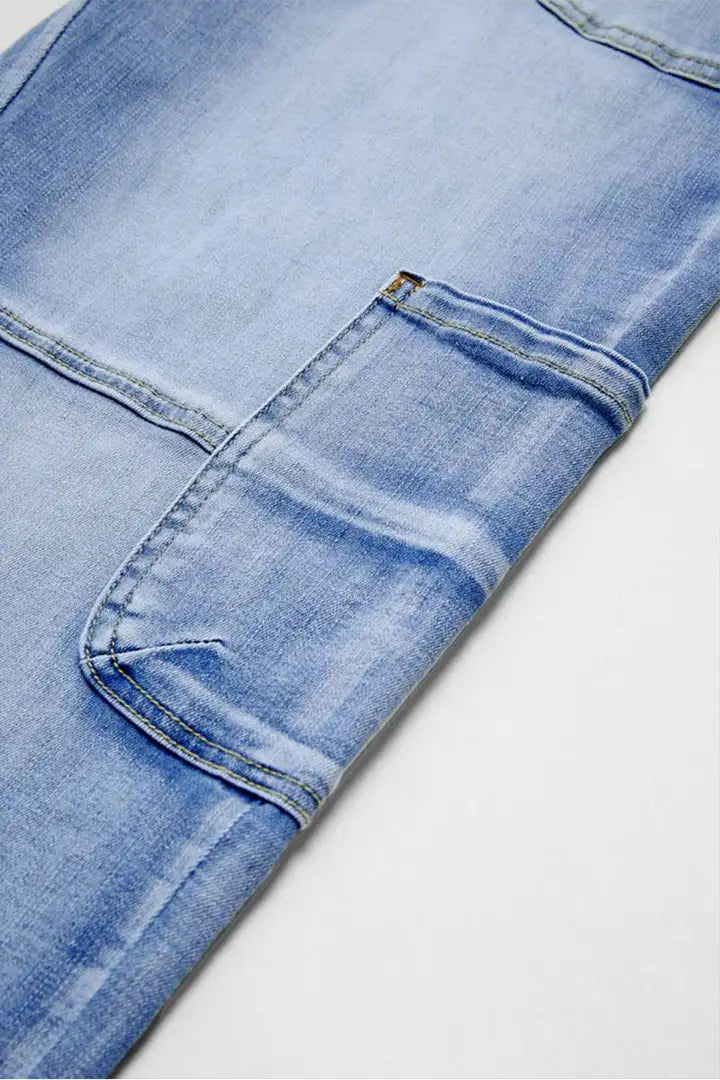 Liva - Cropped broek met meerdere zakken