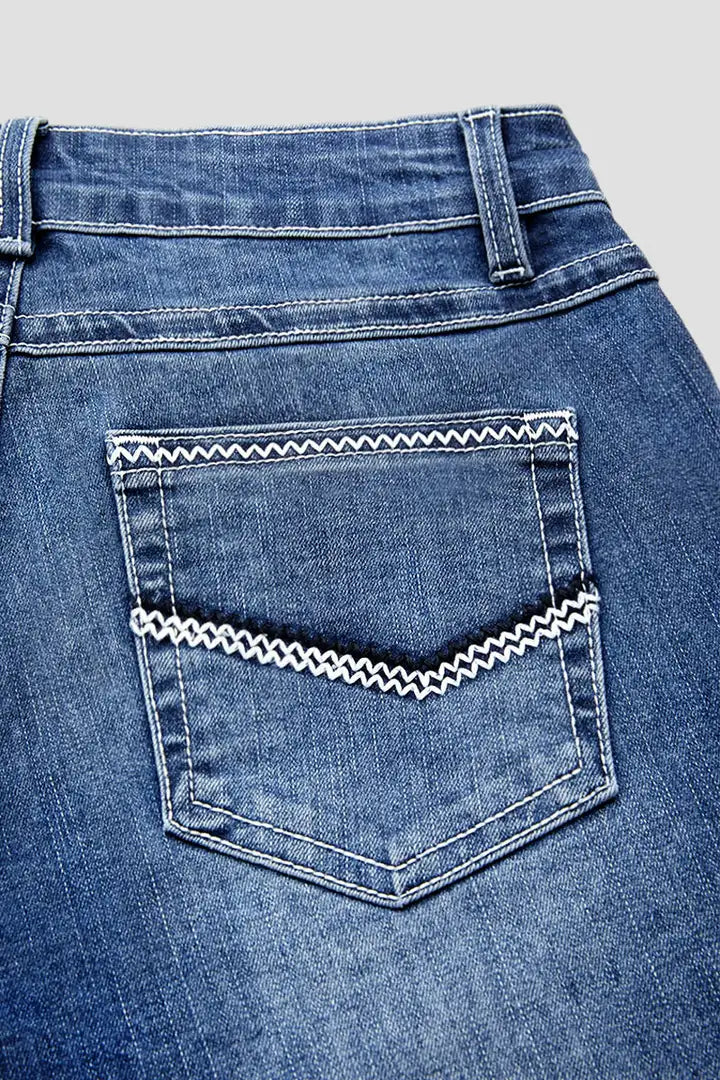 Aria - Wasbare broek met knoopsluiting aan de zijkant