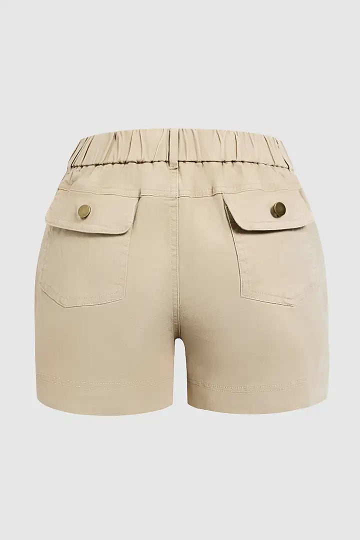 Myra - Effen korte broek met zakken