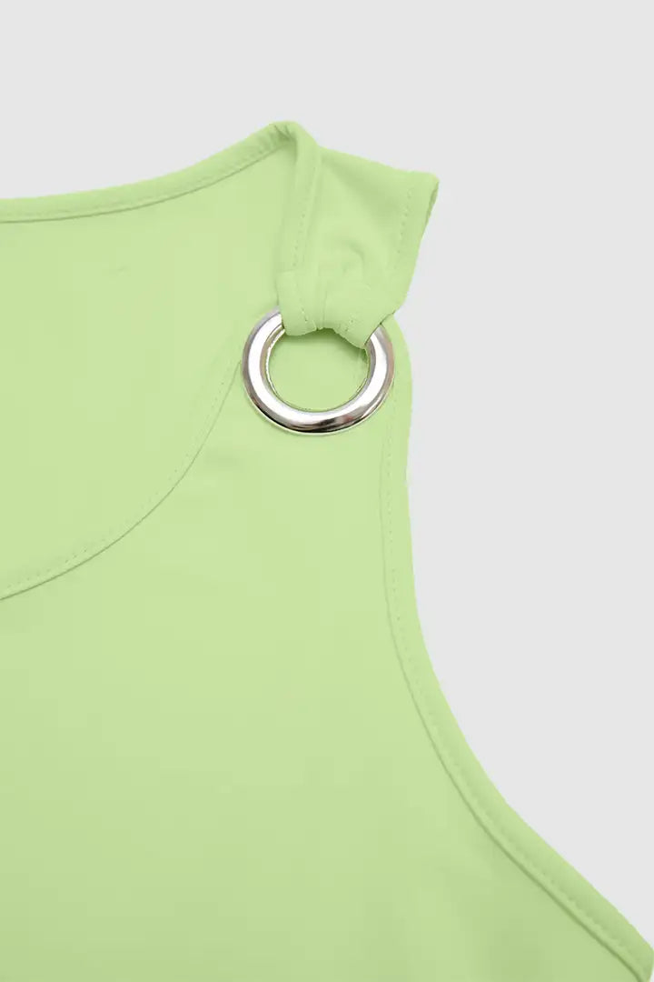 Tankjurk met effen ringdetails