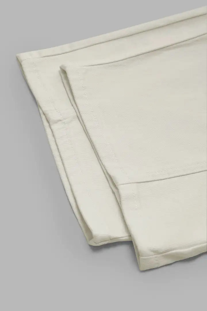 Mirae - Broek met effen stikdetails en middelhoge taille
