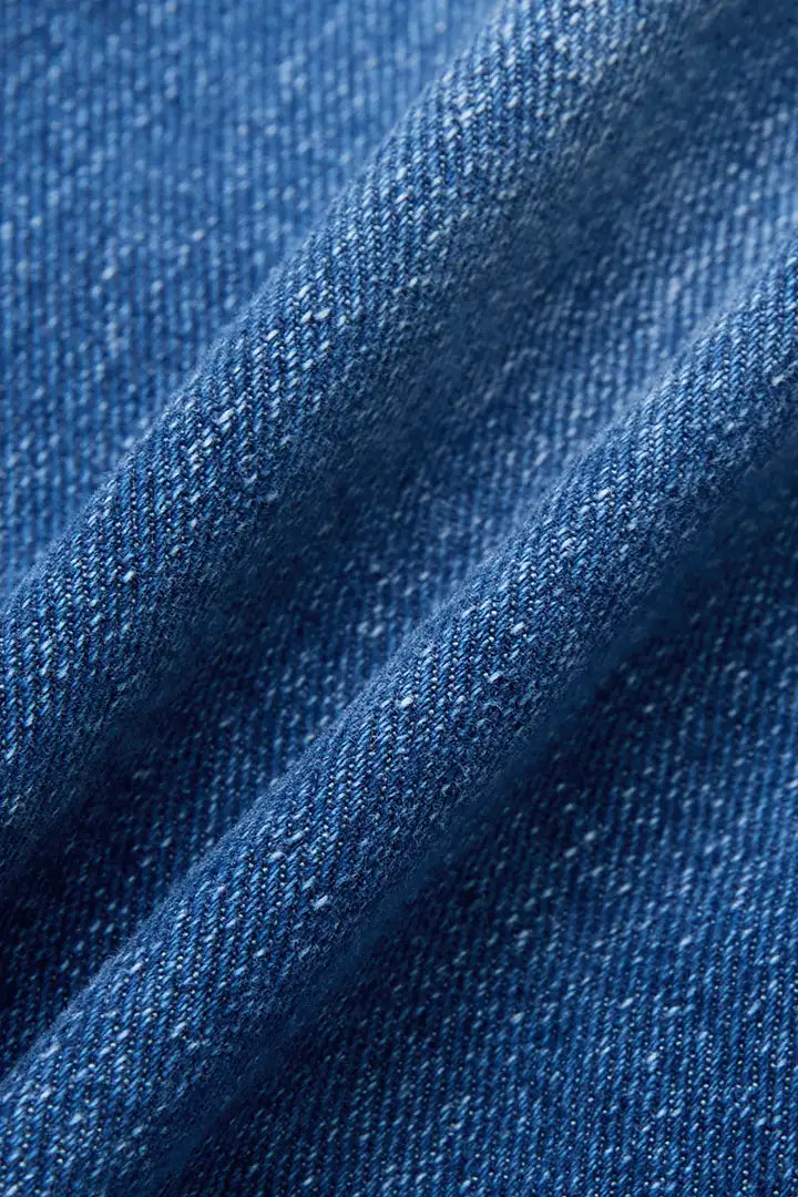Nova - Wasbare denim broek met opgestikte zakken