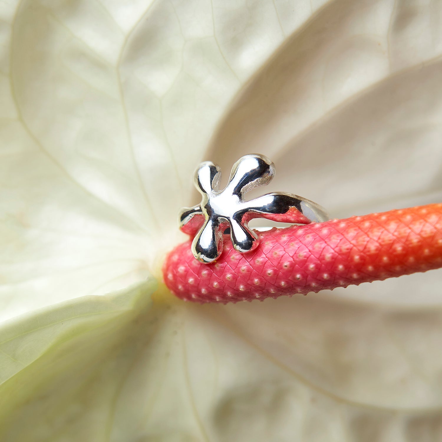 Ring met bloesem