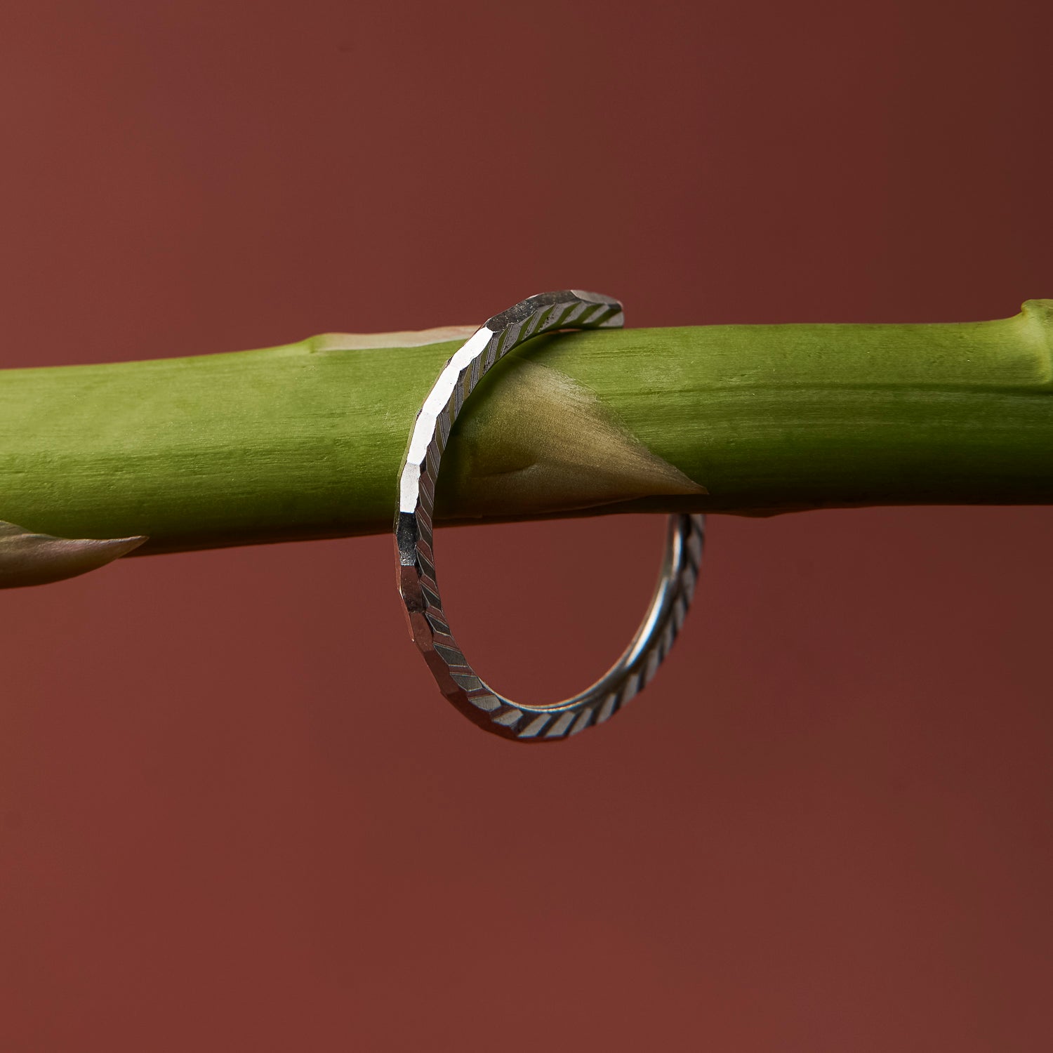 Facetgeslepen verstelbare ring