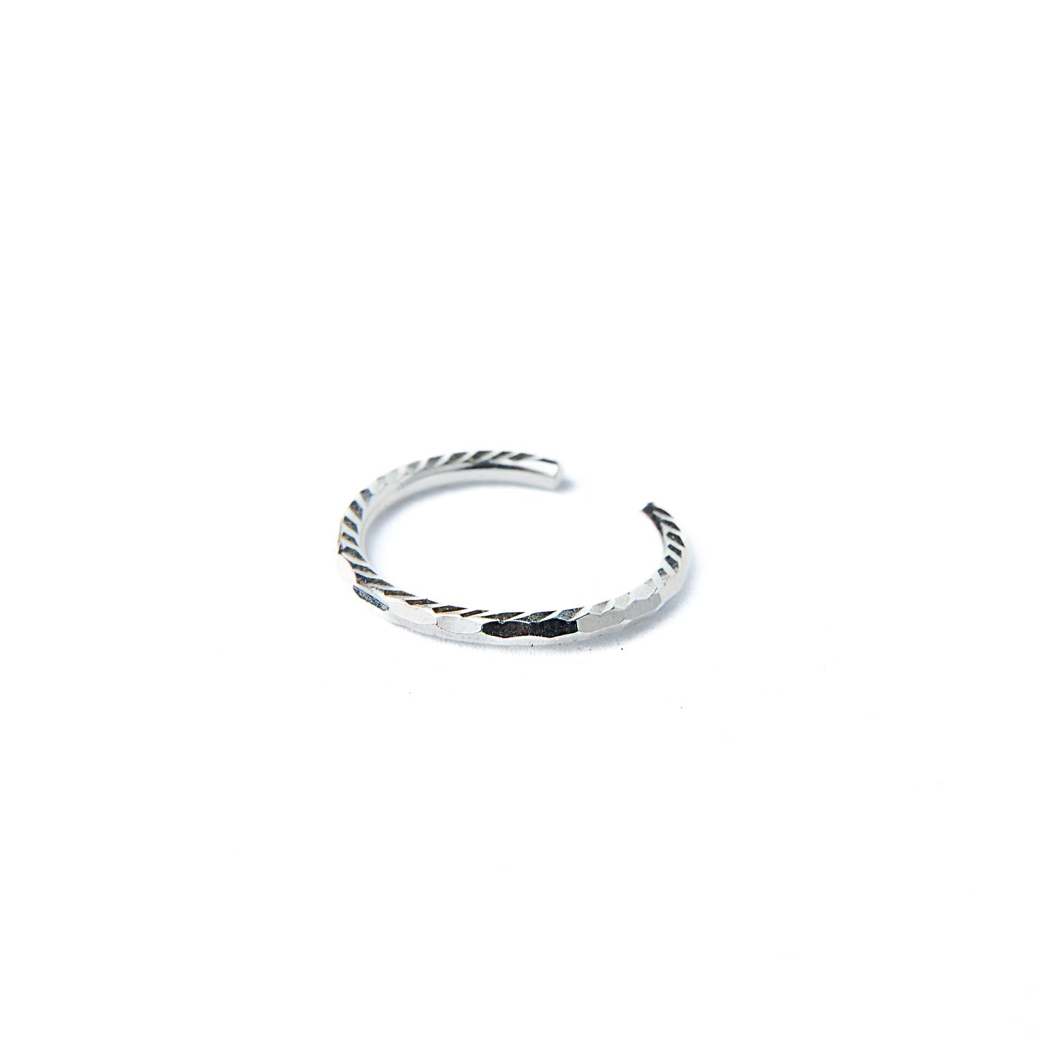 Facetgeslepen verstelbare ring
