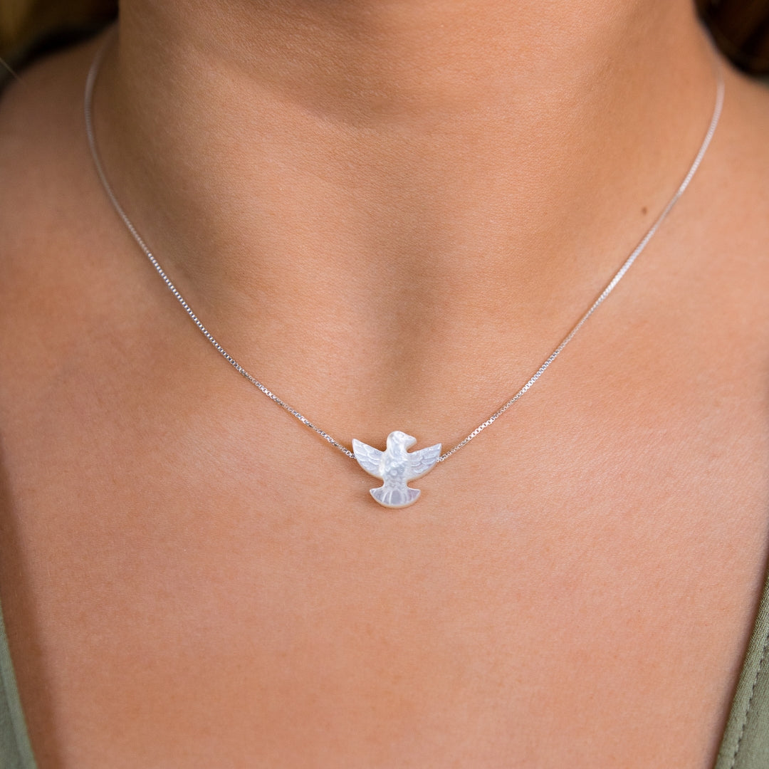 Ketting met duif hanger