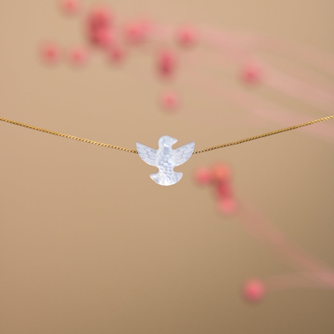 Ketting met duif hanger
