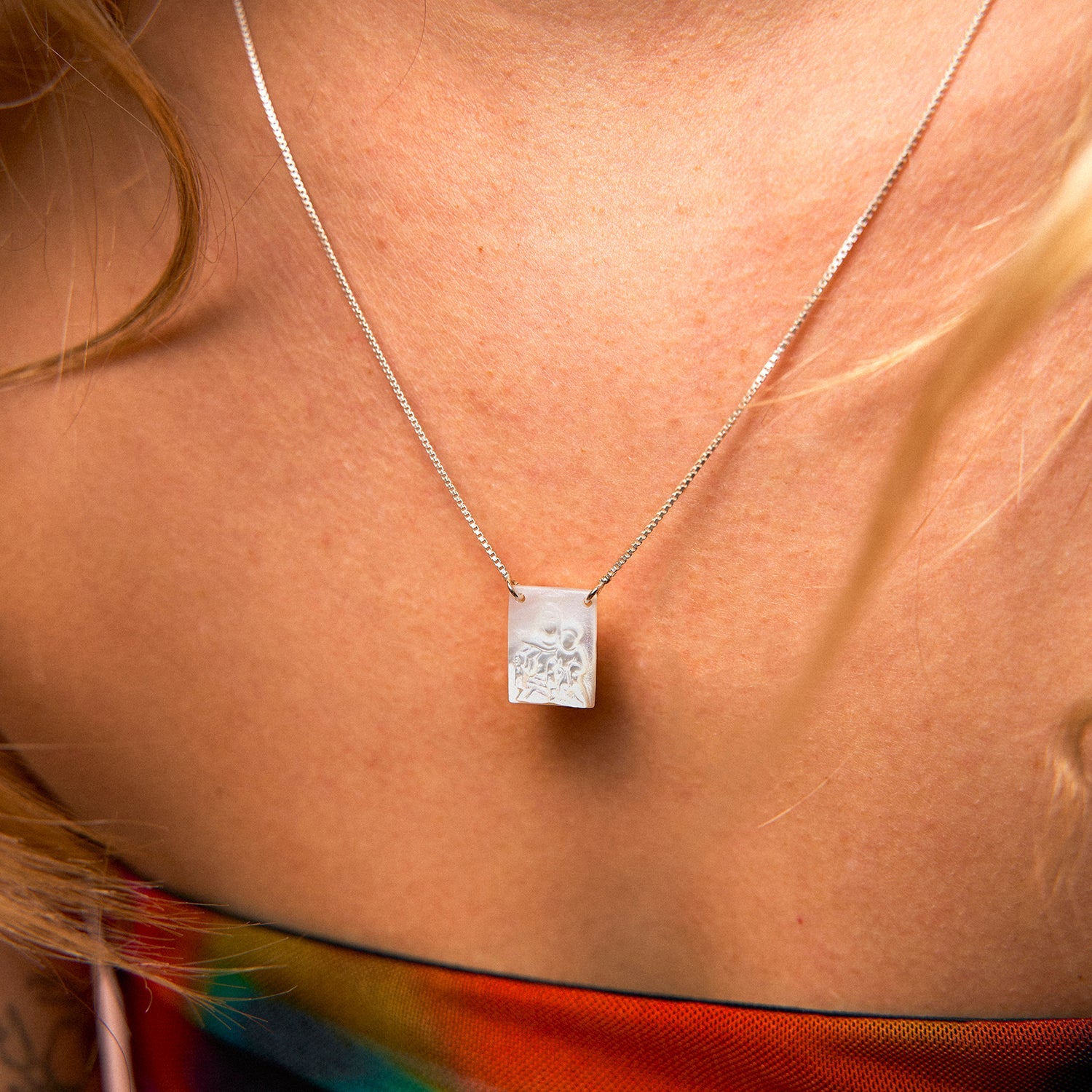 Scapulierketting van parelmoer