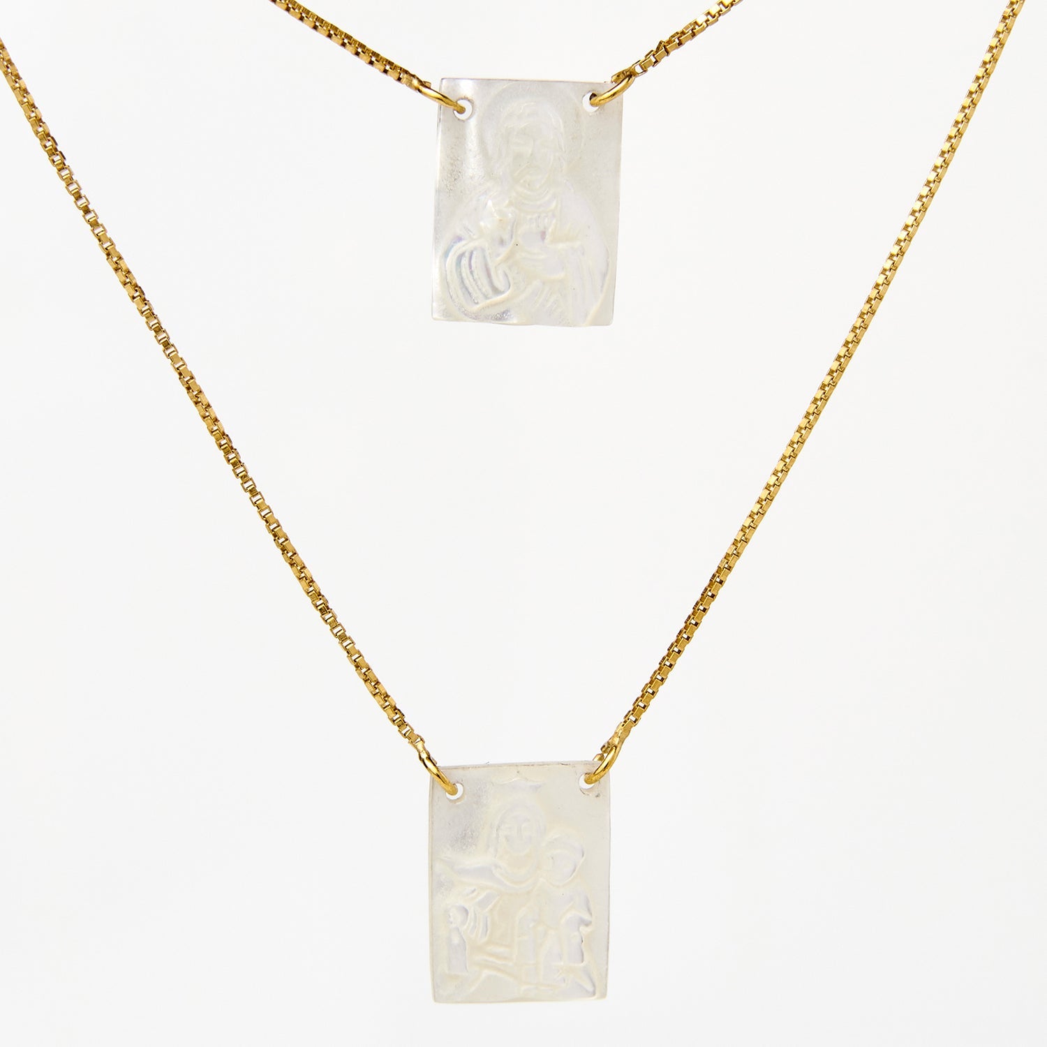 Scapulierketting van parelmoer