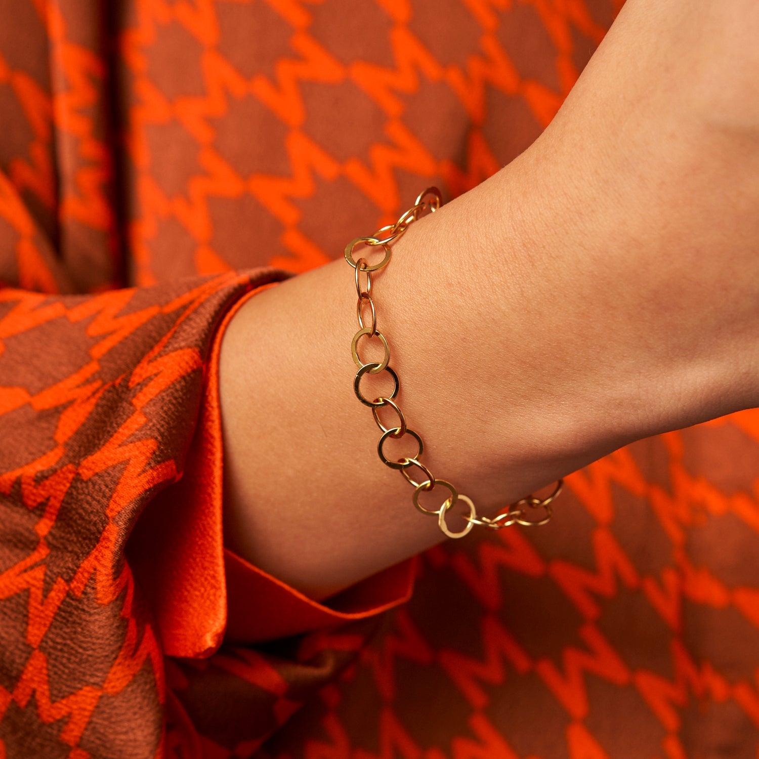 Armband met ronde schakels