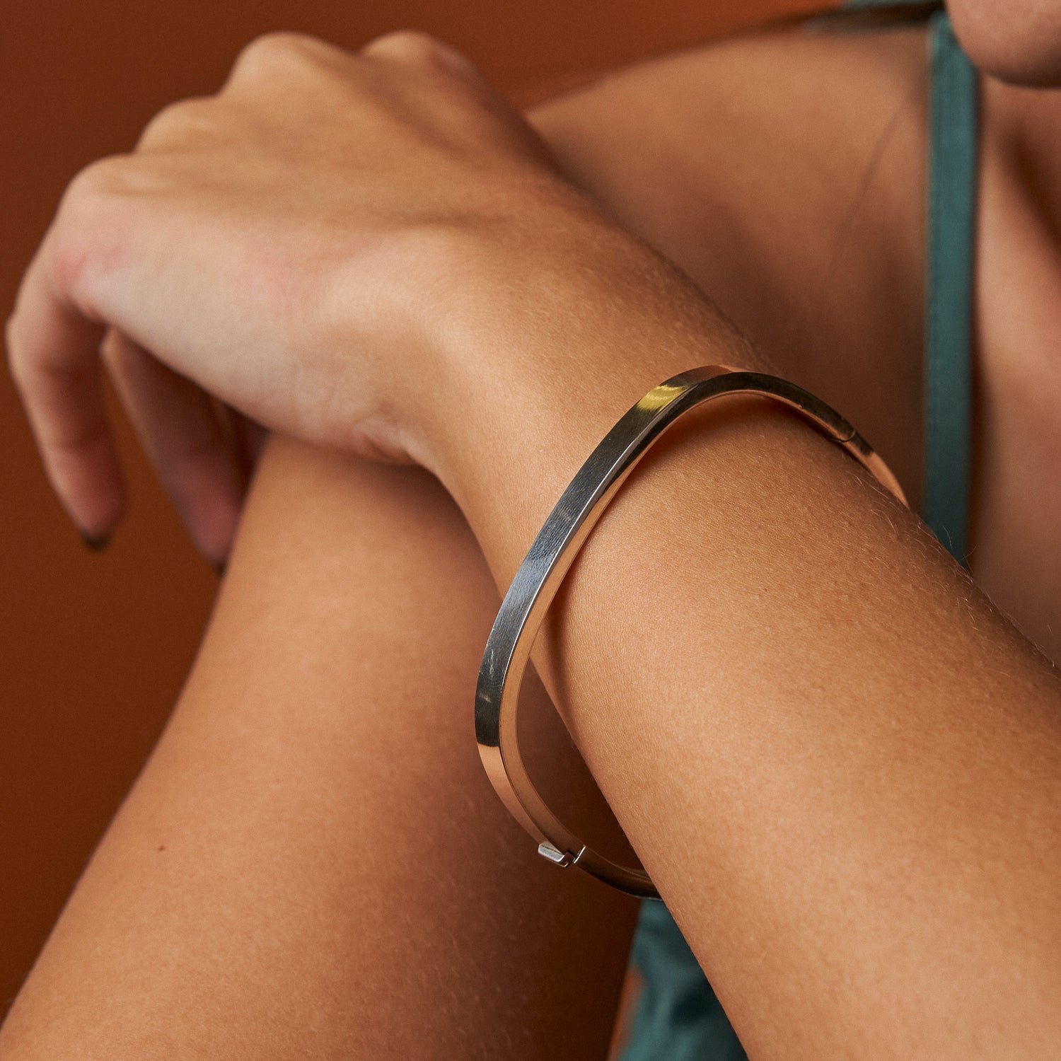 Armband met vierkante schakels