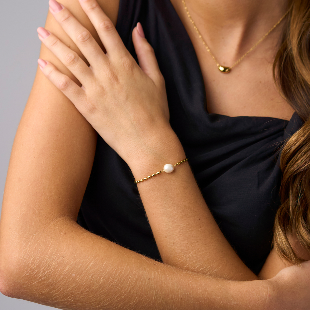 Armband met natuurlijke parel