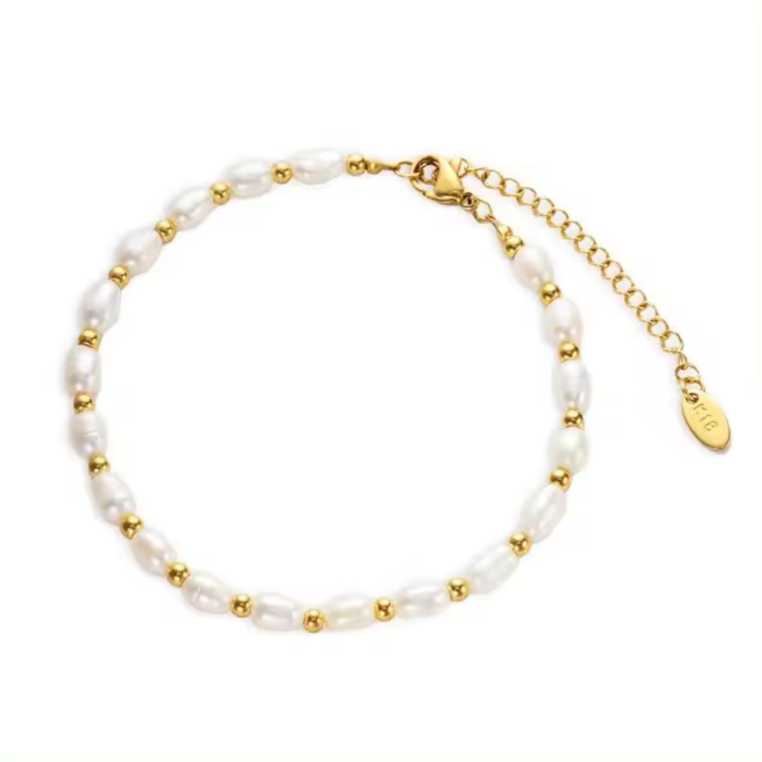 Armband met parels en bolletjes