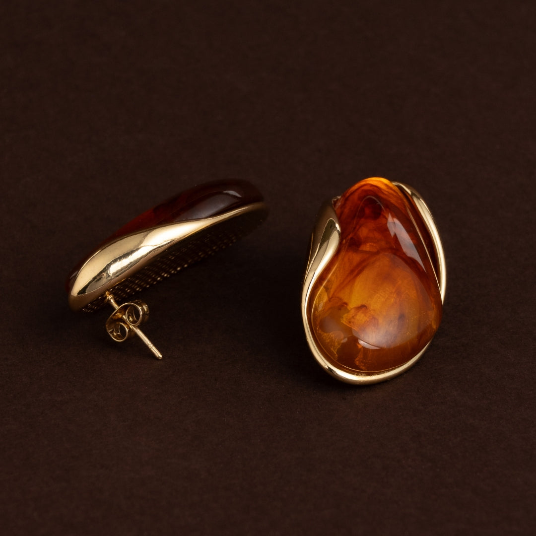 Oorbellen Amber Flames