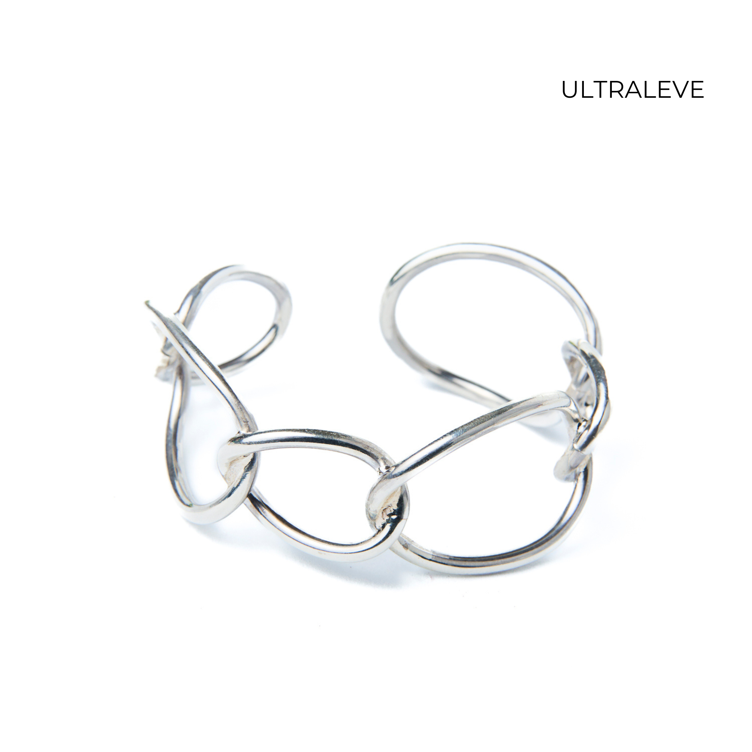 Armband met brede schakels